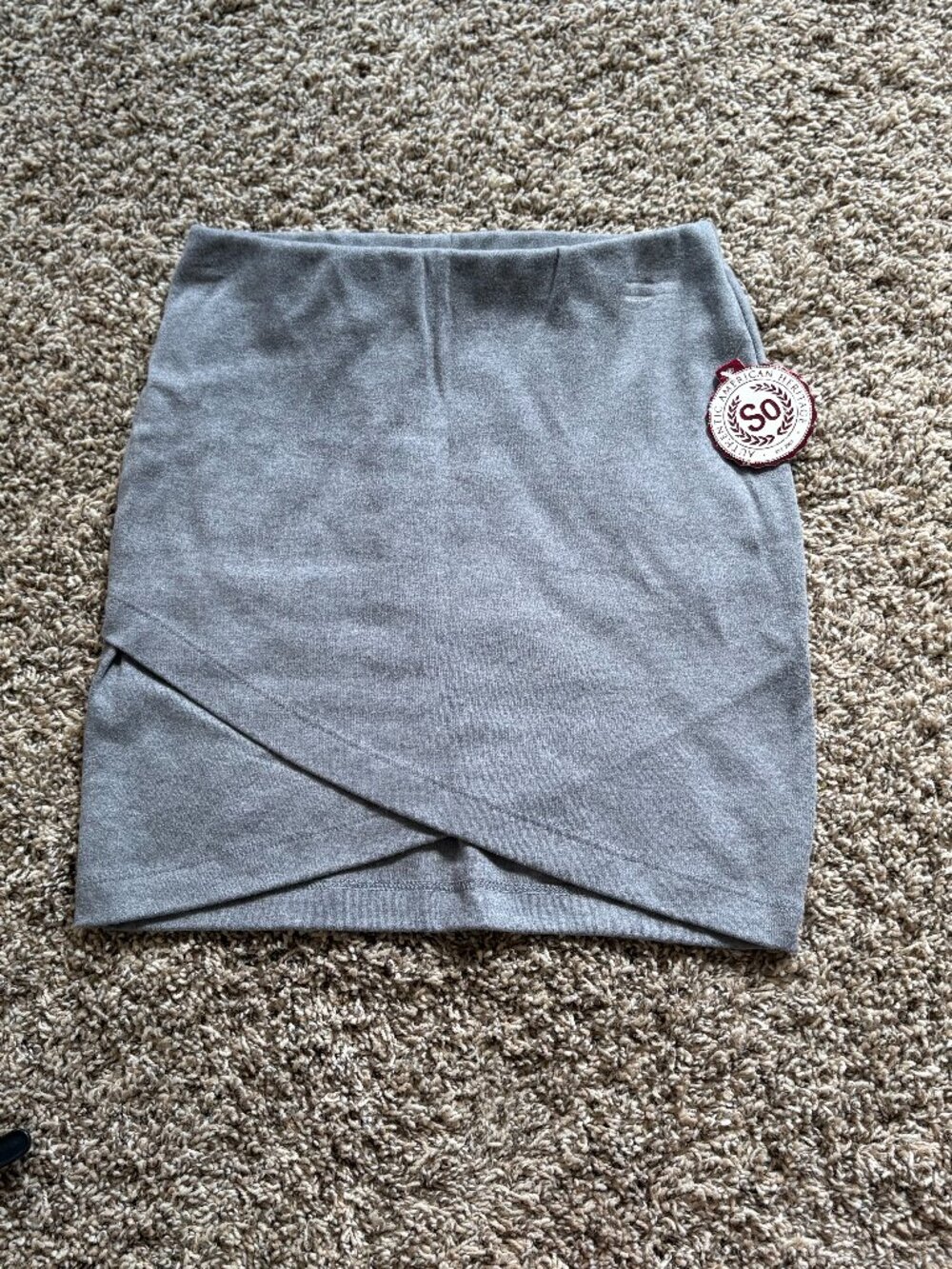 Grey pencil skirt